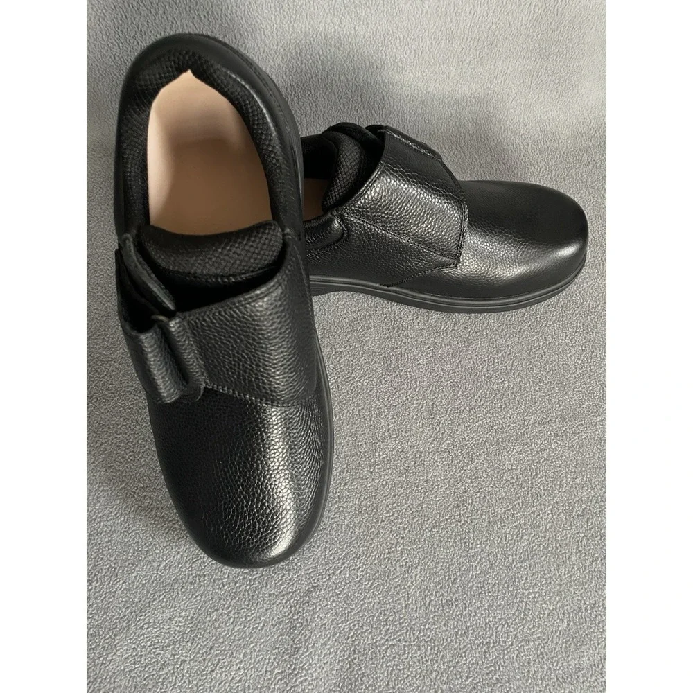 Orthofeet 510 Shoes Mens Size 12 XX-Wide Black Leather Orthopedic Comfort New!